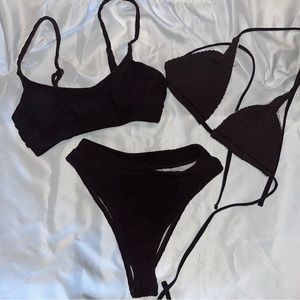 2 tops with one bottom bathing suit
